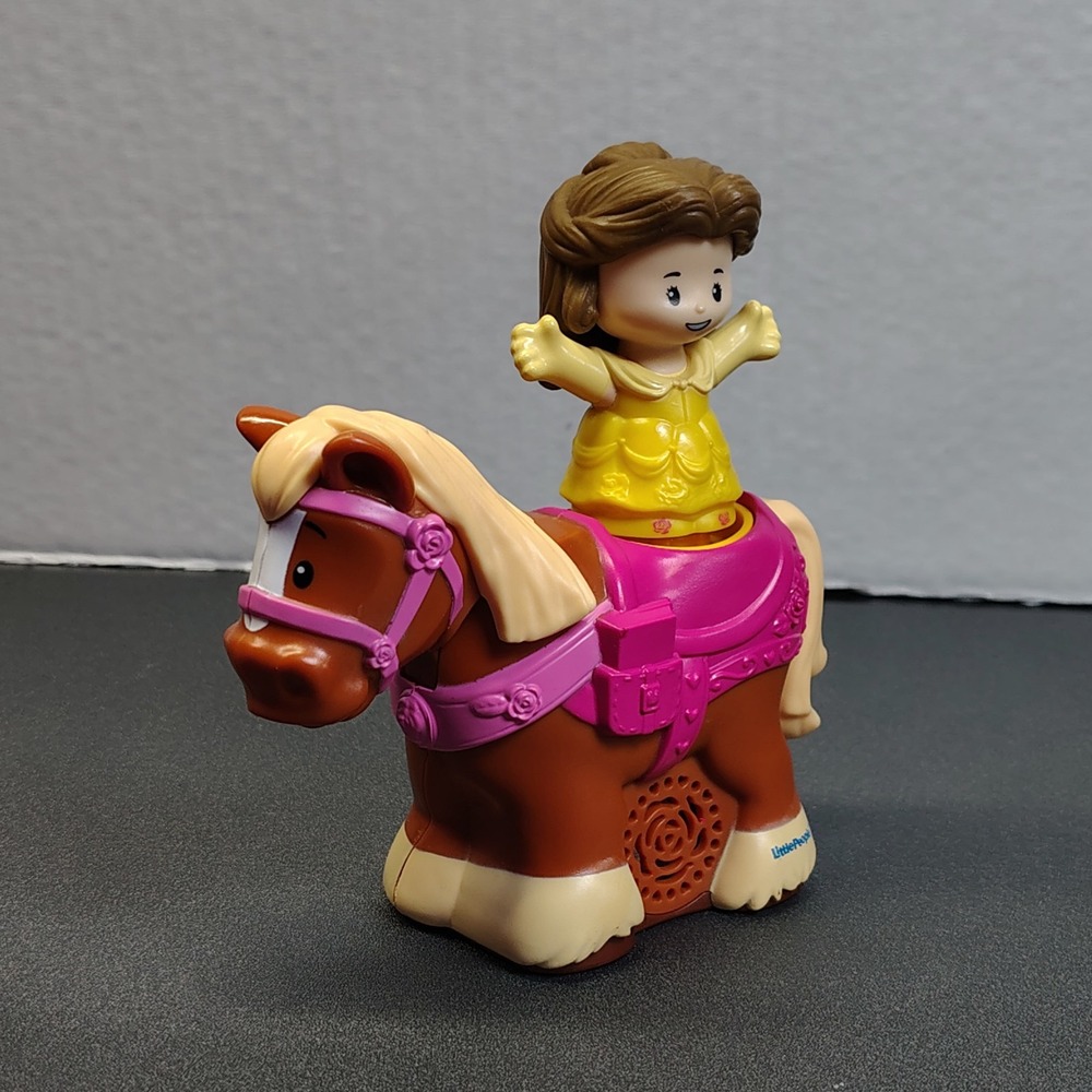Fisher-Price Little People Horse Philippe and Disney Princess Belle Figure